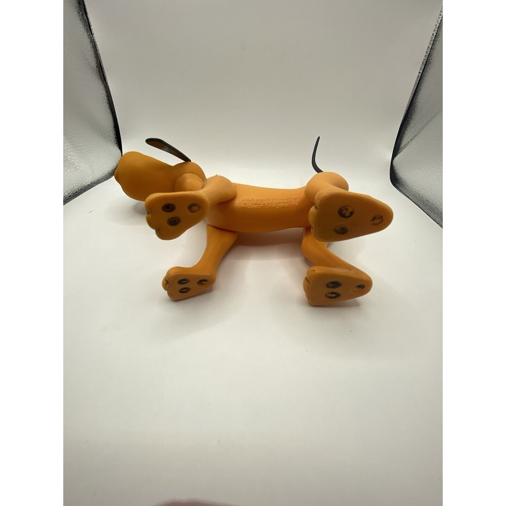 Vintage Disney Pluto Dog Plastic Toy Dakin Hong Kong. Missing Ear - Picture 9 of 11